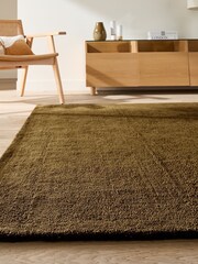 La Redoute Intérieurs Bronze Coloured Renzo Tufted Cotton Rug - Image 1 of 5