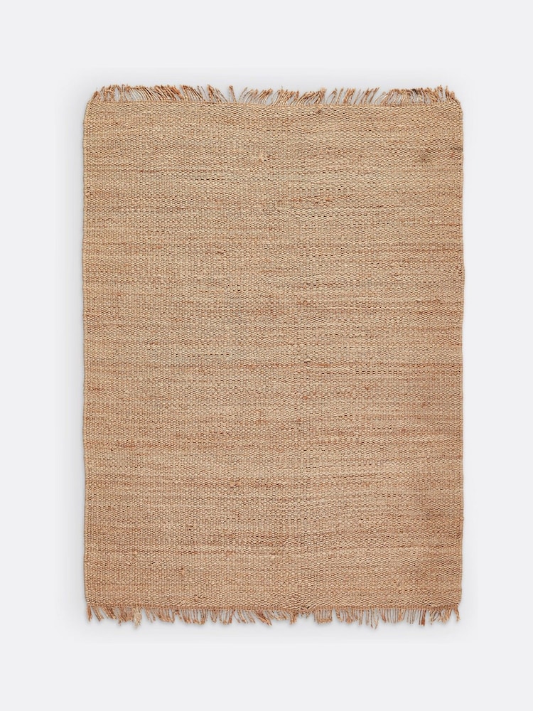 La Redoute Intérieurs Beige Ajan Fringed Jute Rug - Image 2 of 3