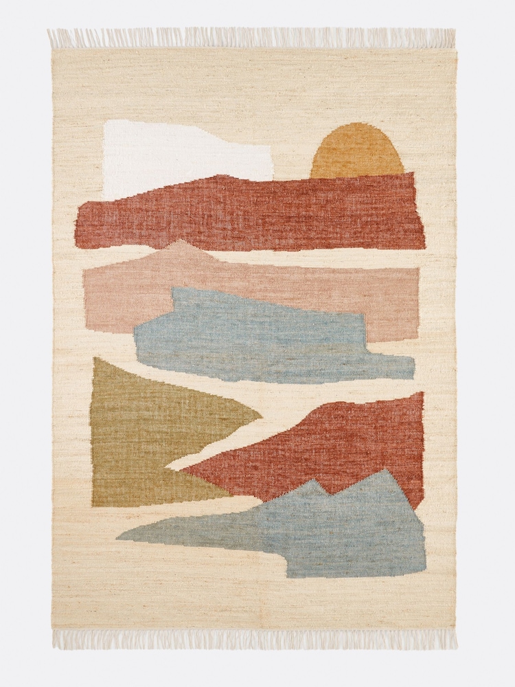 La Redoute Intérieurs Natural Pink Quilo Vintage Pattern Rug in Jute - Image 2 of 5 La Redoute Intérieurs Natural Pink Quilo Vintage Pattern Rug in Jute - Image 2 of 5