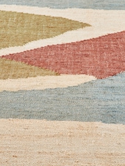 La Redoute Intérieurs Natural Pink Quilo Vintage Pattern Rug in Jute - Image 4 of 5