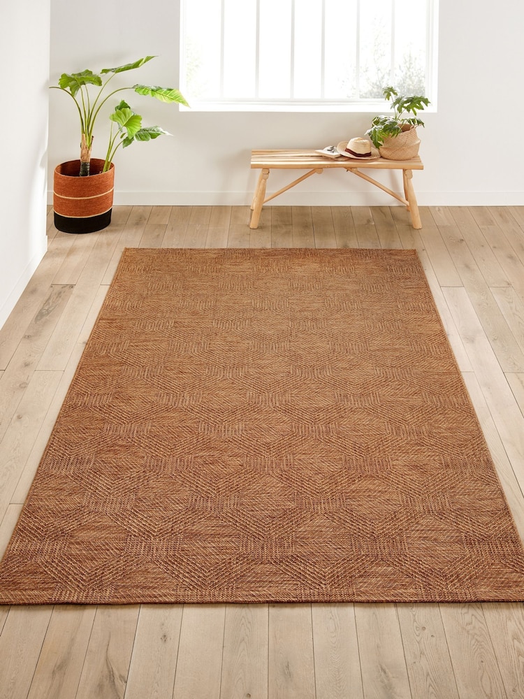 La Redoute Intérieurs Dark Beige Jute Effect Indoor and Outdoor Rug - Image 1 of 3 La Redoute Intérieurs Dark Beige Jute Effect Indoor and Outdoor Rug - Image 1 of 3