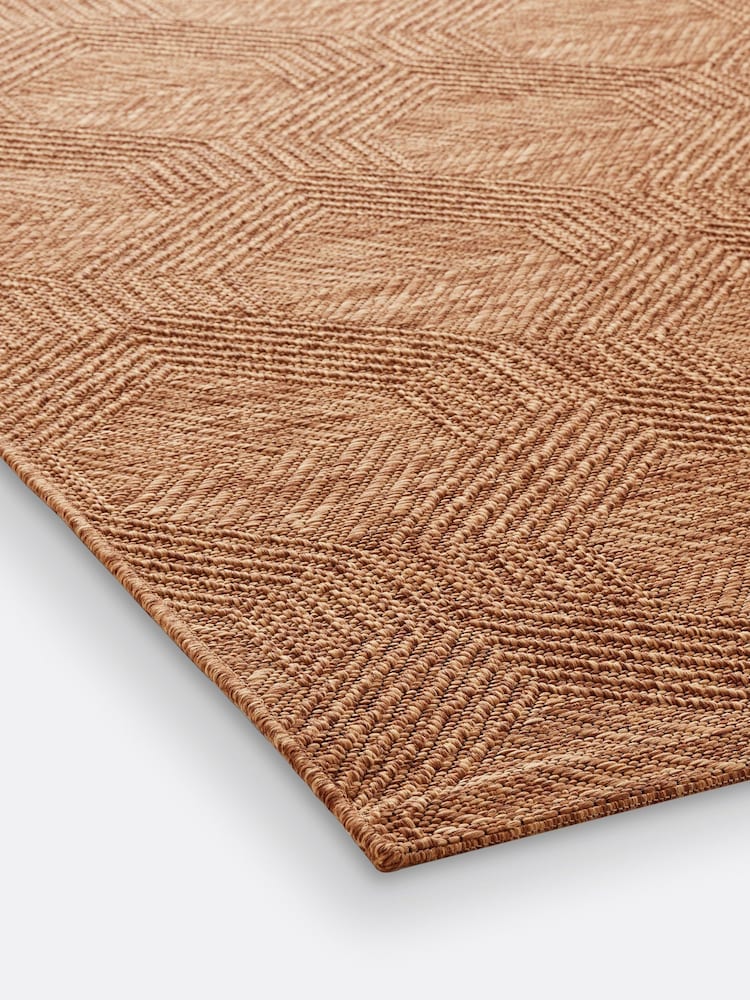 La Redoute Intérieurs Dark Beige Jute Effect Indoor and Outdoor Rug - Image 2 of 3 La Redoute Intérieurs Dark Beige Jute Effect Indoor and Outdoor Rug - Image 2 of 3
