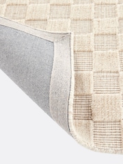 La Redoute Intérieurs Ecru Bilmo Tone-On-Tone Checkerboard Rug - Image 5 of 5