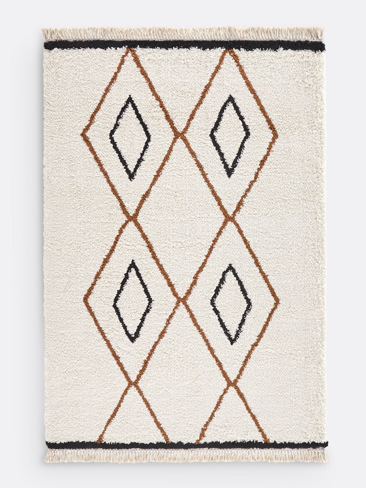 La Redoute Intérieurs Multicolour Tia Berber-Style Rug - Image 2 of 4 La Redoute Intérieurs Multicolour Tia Berber-Style Rug - Image 2 of 4