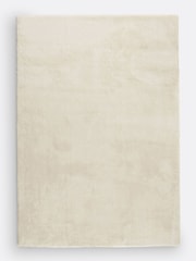 La Redoute Intérieurs White Cirillo Soft Microfibre Rug - Image 1 of 2