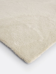 La Redoute Intérieurs White Cirillo Soft Microfibre Rug - Image 2 of 2