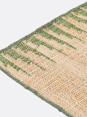 La Redoute Intérieurs Natural Green Gibela Jute Rug with Border - Image 3 of 5