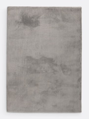 La Redoute Intérieurs Light Grey Cirillo Soft Microfibre Rug - Image 2 of 3