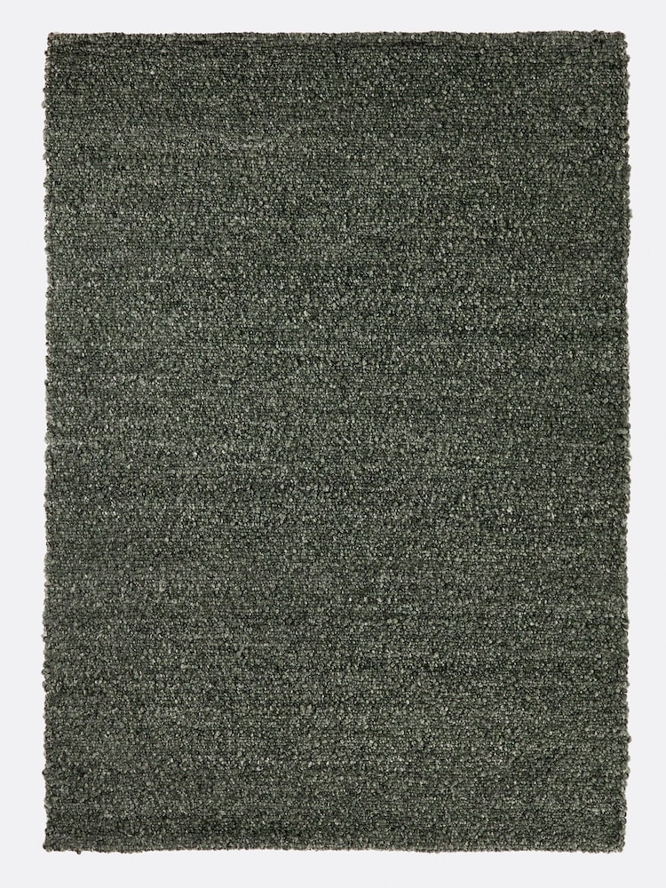 La Redoute Intérieurs Green Hamea Rug with Knitted Effect - Image 2 of 5 La Redoute Intérieurs Green Hamea Rug with Knitted Effect - Image 2 of 5