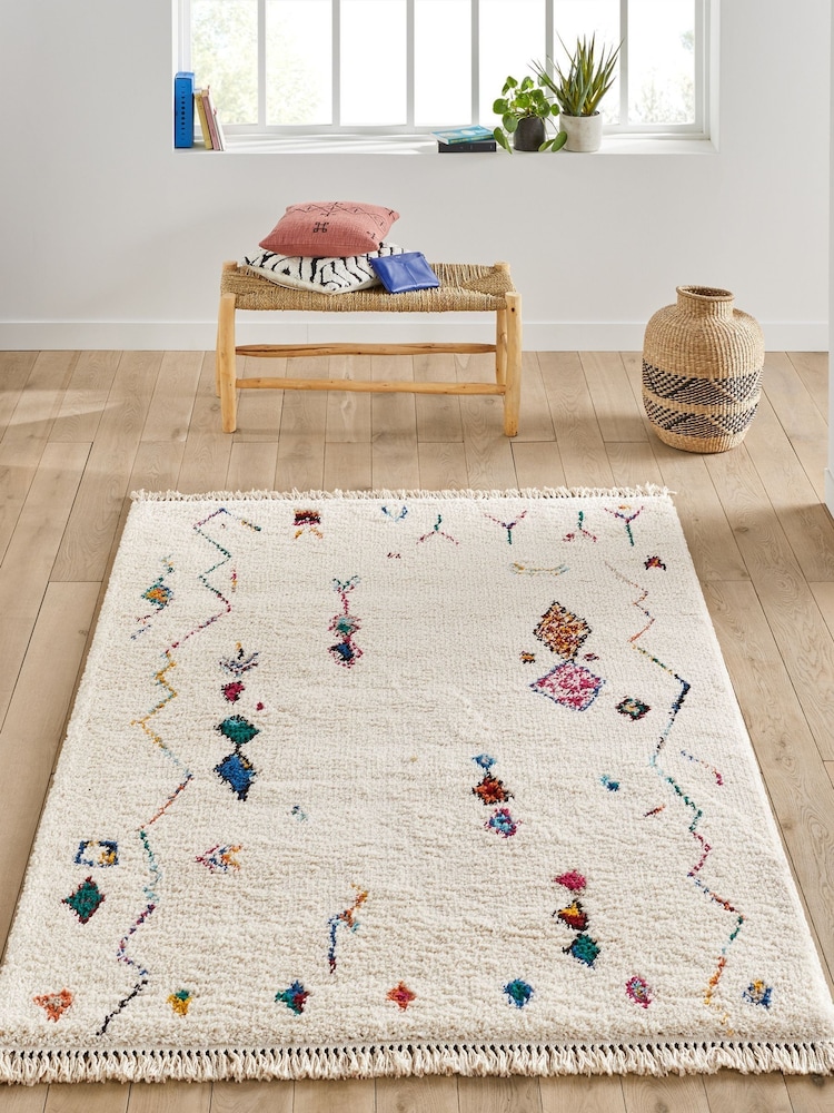 La Redoute Intérieurs Multicolour Shugar Berber Style Rug - Image 1 of 4