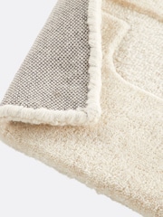 La Redoute Intérieurs Ecru Melko 100% Wool Graphic Print Rug - Image 5 of 5