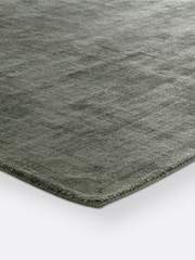 La Redoute Intérieurs Khaki Izri Aged Effect Lyocell Rug - Image 3 of 4