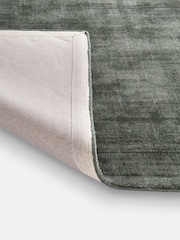 La Redoute Intérieurs Khaki Izri Aged Effect Lyocell Rug - Image 4 of 4