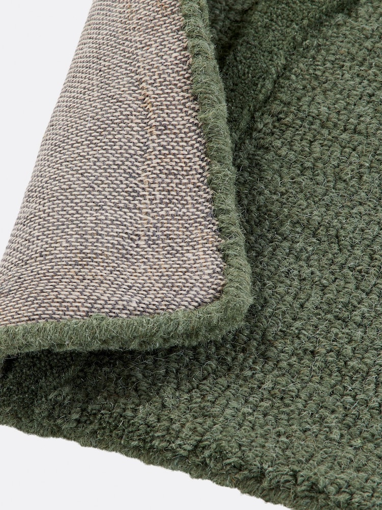 La Redoute Intérieurs Green Massimo 100% Wool Rug - Image 5 of 5 La Redoute Intérieurs Green Massimo 100% Wool Rug - Image 5 of 5