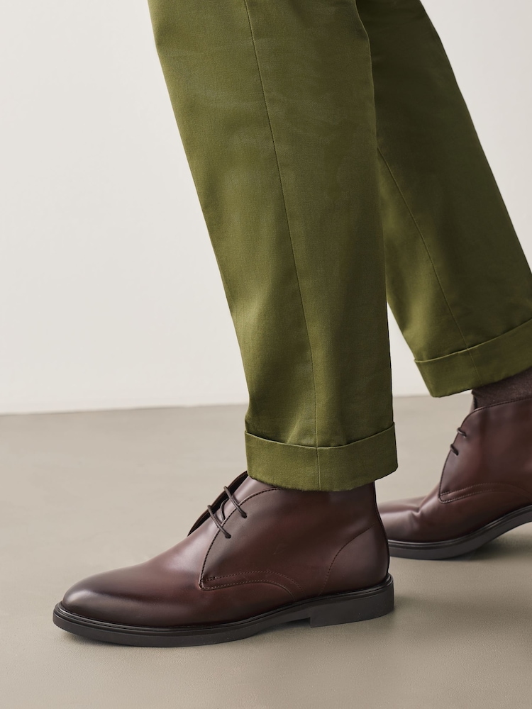 Brown Smart Chukka Boots - Image 2 of 7 Brown Smart Chukka Boots - Image 2 of 7