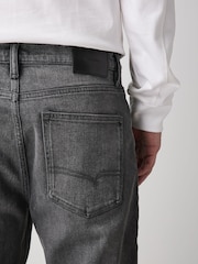 Washed Grey Straight Fit Vintage Jeans - Image 6 of 6