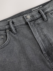 Washed Grey Straight Fit Vintage Jeans - Image 9 of 12