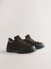 Brown Suede Low Hiker Boots - Image 2 of 6