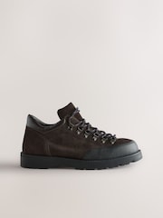 Brown Suede Low Hiker Boots - Image 3 of 6