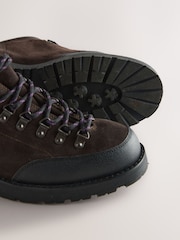 Brown Suede Low Hiker Boots - Image 6 of 6