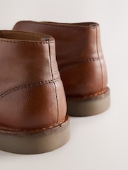 Tan Brown Leather Desert Boots - Image 7 of 7
