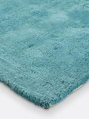 La Redoute Intérieurs Teal Renzo Tufted Cotton Rug - Image 3 of 4