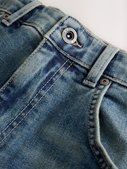 Light Blue Twisted Straight Fit Authentic Stretch Denim Jeans - Image 10 of 10