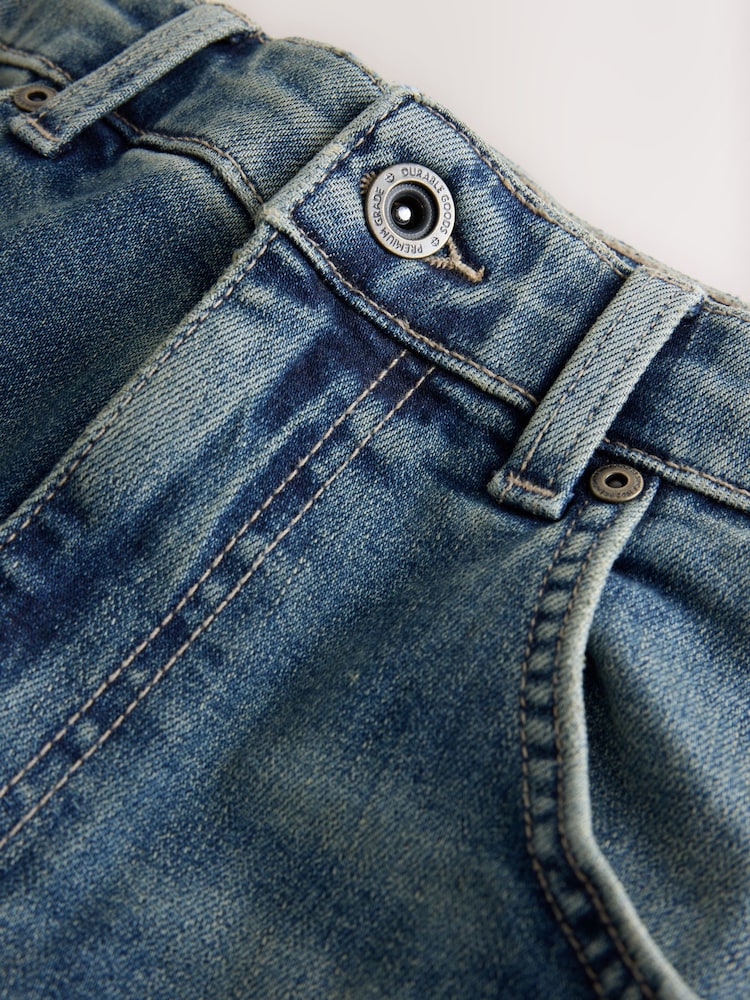Light Blue Twisted Straight Fit Authentic Stretch Denim Jeans - Image 10 of 10 Light Blue Twisted Straight Fit Authentic Stretch Denim Jeans - Image 10 of 10