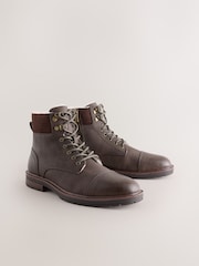 Brown Toecap Boots - Image 1 of 5
