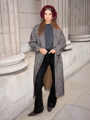 Lipsy Burgundy Red Cosy Faux Fur Ear Muffs - Image 3 of 3