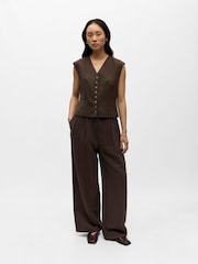 OBJECT Brown Tailored Waistcoat - Image 1 of 6