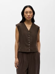 OBJECT Brown Tailored Waistcoat - Image 2 of 6