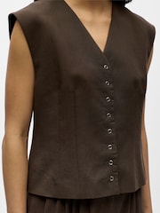 OBJECT Brown Tailored Waistcoat - Image 4 of 6