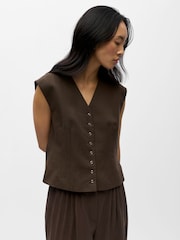 OBJECT Brown Tailored Waistcoat - Image 5 of 6