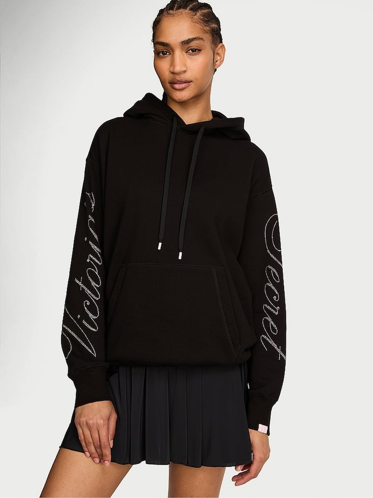 Victoria's Secret Black Fleece Hoodie - Image 1 of 2