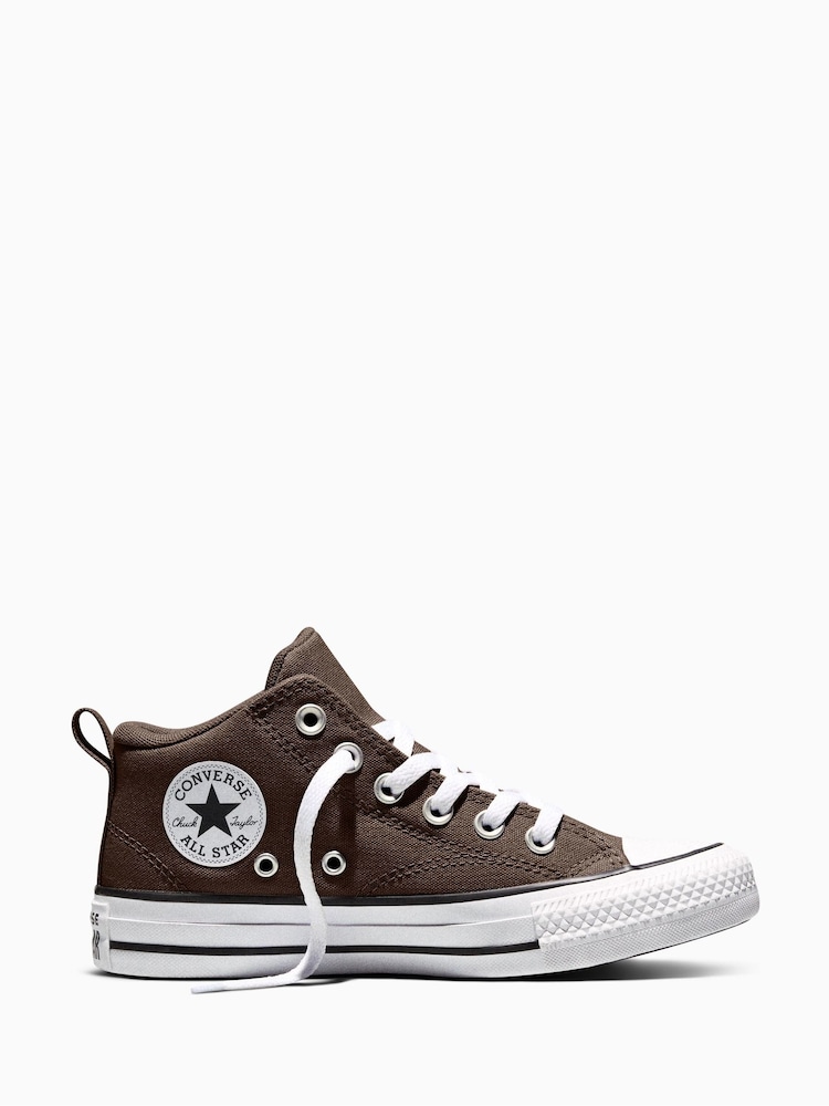 Converse Brown Chuck Taylors Starmalden Street Mid Top Trainers - Image 1 of 7 Converse Brown Chuck Taylors Starmalden Street Mid Top Trainers - Image 1 of 7