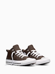 Converse Brown Chuck Taylors Starmalden Street Mid Top Trainers - Image 4 of 7