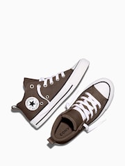 Converse Brown Chuck Taylors Starmalden Street Mid Top Trainers - Image 6 of 7
