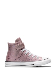 Converse Pink Chuck Taylor Glitter and Sequins High Trainers - Image 7 of 7