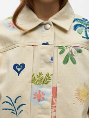 OBJECT Printed Denim Jacket - Изображение 5 5