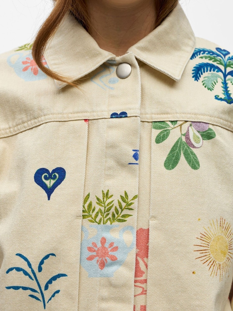 OBJECT Printed Denim Jacket - Изображение 5 5