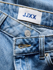 JJXX Blue High Rise Denim Long Shorts - Image 5 of 6