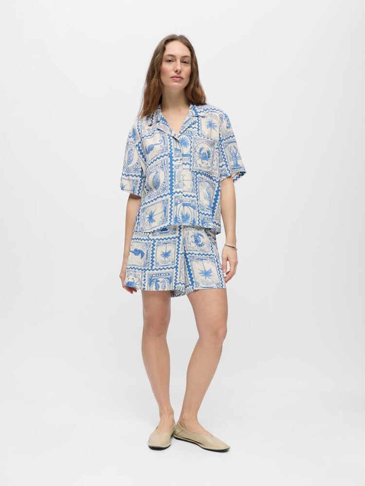 OBJECT Blue Printed Shirt - Image 2 of 5 OBJECT Blue Printed Shirt - Image 2 of 5