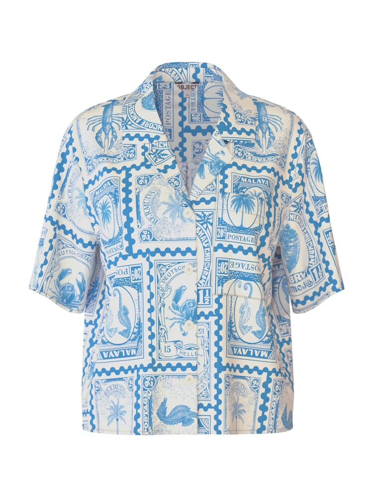 OBJECT Blue Printed Shirt - Image 5 of 5 OBJECT Blue Printed Shirt - Image 5 of 5