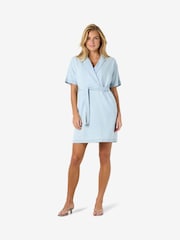 NOISY MAY Short Sleeve Denim Short Dress - תמונה 3 מתוך 6