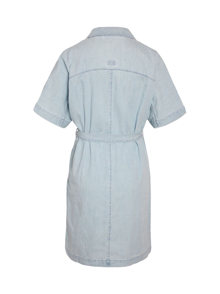 NOISY MAY Short Sleeve Denim Short Dress - תמונה 6 מתוך 6 NOISY MAY Short Sleeve Denim Short Dress - תמונה 6 מתוך 6