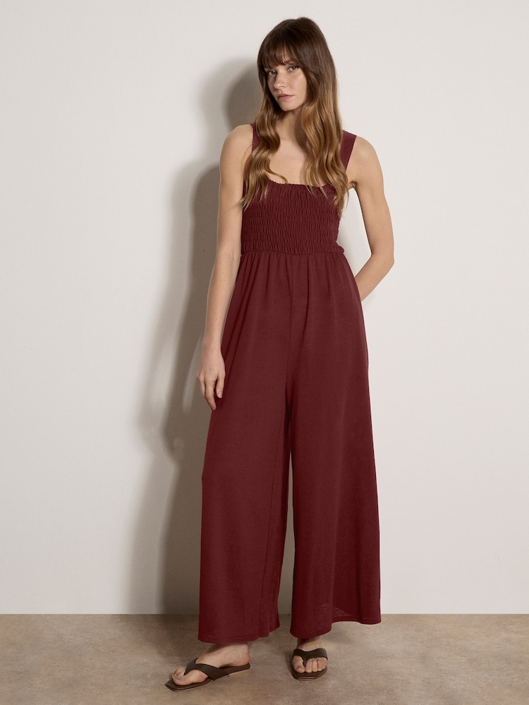 レッド - Apricot Wide-Leg Jersey Jumpsuit - 画像 1 / 4