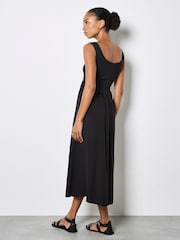 Apricot Black Jersey Bodice Midi Dress - Image 4 of 4