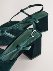 Grøn - Forever Comfort® Slingback-hæle med sløjfe - Billede 4 af 5