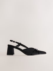 Sort - Forever Comfort® Slingback-hæle med sløjfe - Billede 6 af 11